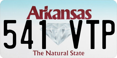 AR license plate 541VTP