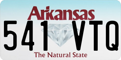 AR license plate 541VTQ
