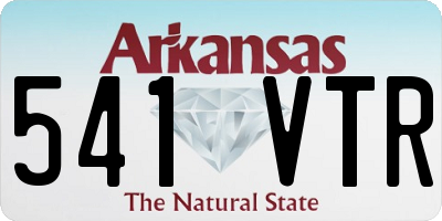 AR license plate 541VTR