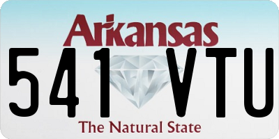 AR license plate 541VTU