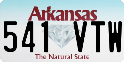 AR license plate 541VTW