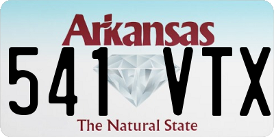 AR license plate 541VTX