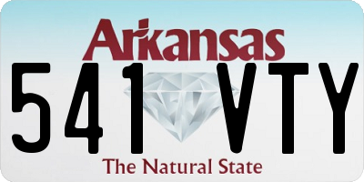 AR license plate 541VTY