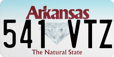 AR license plate 541VTZ