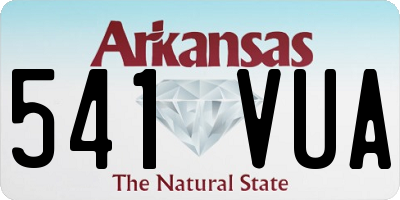 AR license plate 541VUA