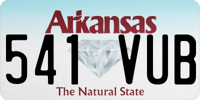 AR license plate 541VUB