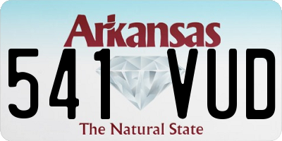 AR license plate 541VUD