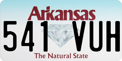 AR license plate 541VUH