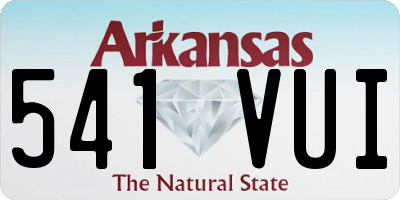 AR license plate 541VUI