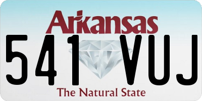 AR license plate 541VUJ