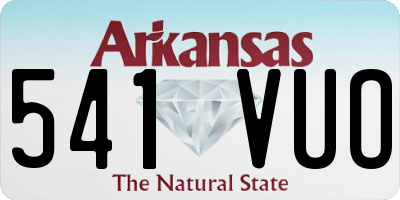 AR license plate 541VUO