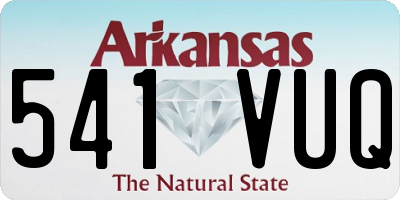 AR license plate 541VUQ