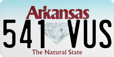 AR license plate 541VUS