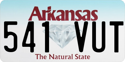 AR license plate 541VUT