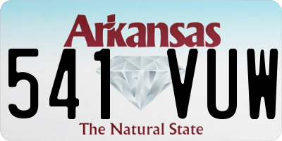 AR license plate 541VUW