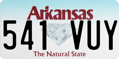 AR license plate 541VUY