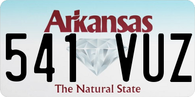 AR license plate 541VUZ