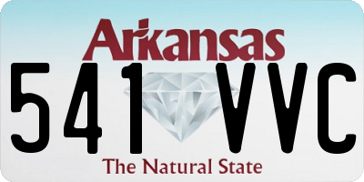 AR license plate 541VVC