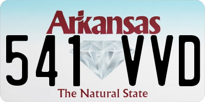 AR license plate 541VVD