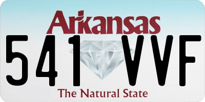 AR license plate 541VVF