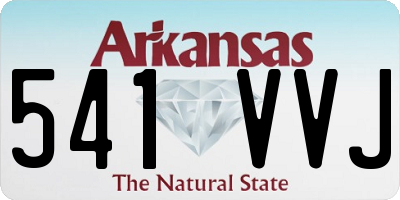 AR license plate 541VVJ