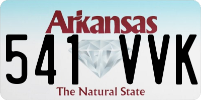 AR license plate 541VVK