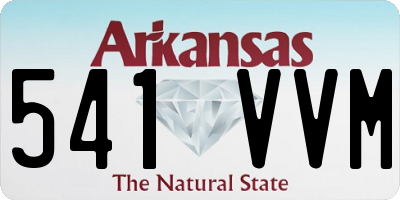 AR license plate 541VVM
