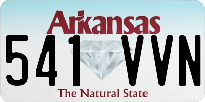 AR license plate 541VVN