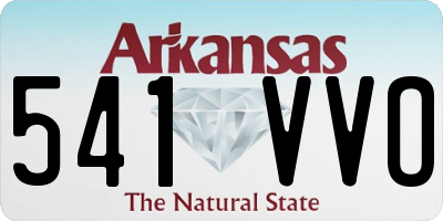 AR license plate 541VVO