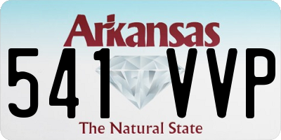 AR license plate 541VVP