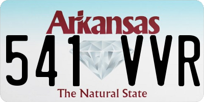 AR license plate 541VVR