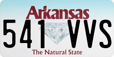 AR license plate 541VVS