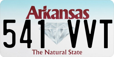AR license plate 541VVT