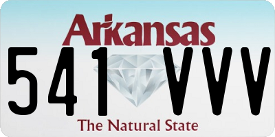 AR license plate 541VVV