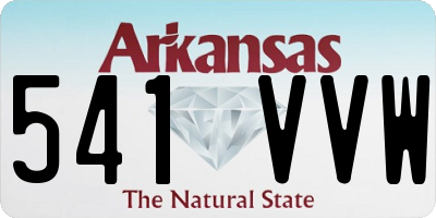 AR license plate 541VVW