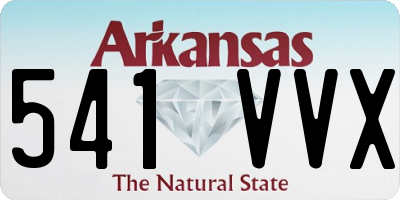 AR license plate 541VVX