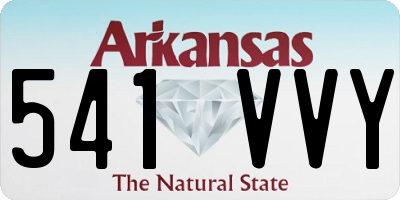 AR license plate 541VVY