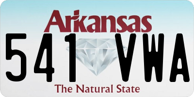 AR license plate 541VWA