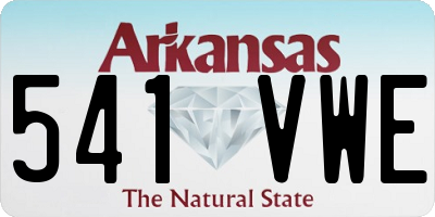 AR license plate 541VWE