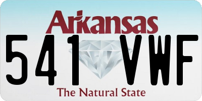 AR license plate 541VWF