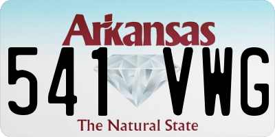 AR license plate 541VWG
