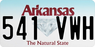 AR license plate 541VWH