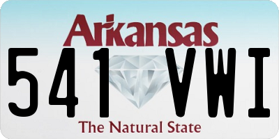 AR license plate 541VWI
