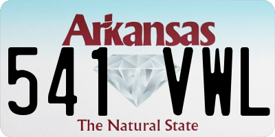 AR license plate 541VWL