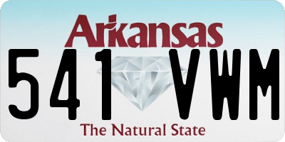 AR license plate 541VWM