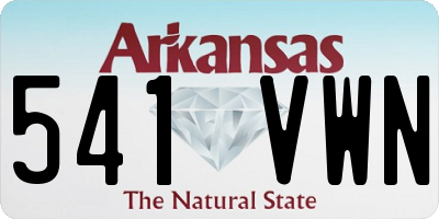 AR license plate 541VWN