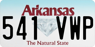 AR license plate 541VWP