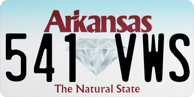 AR license plate 541VWS