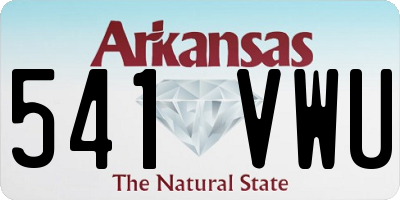 AR license plate 541VWU