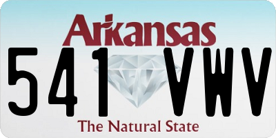 AR license plate 541VWV
